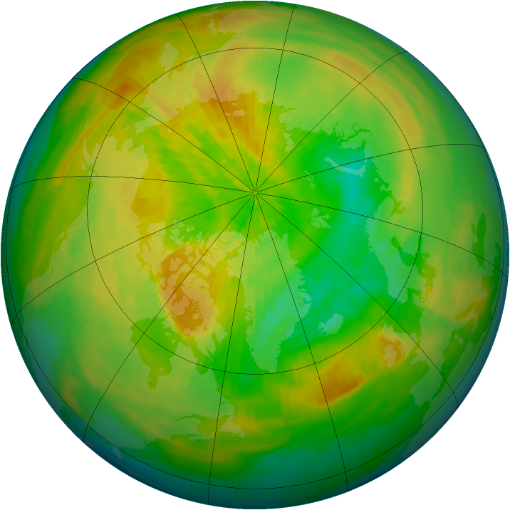 Arctic ozone map for 04 April 1993